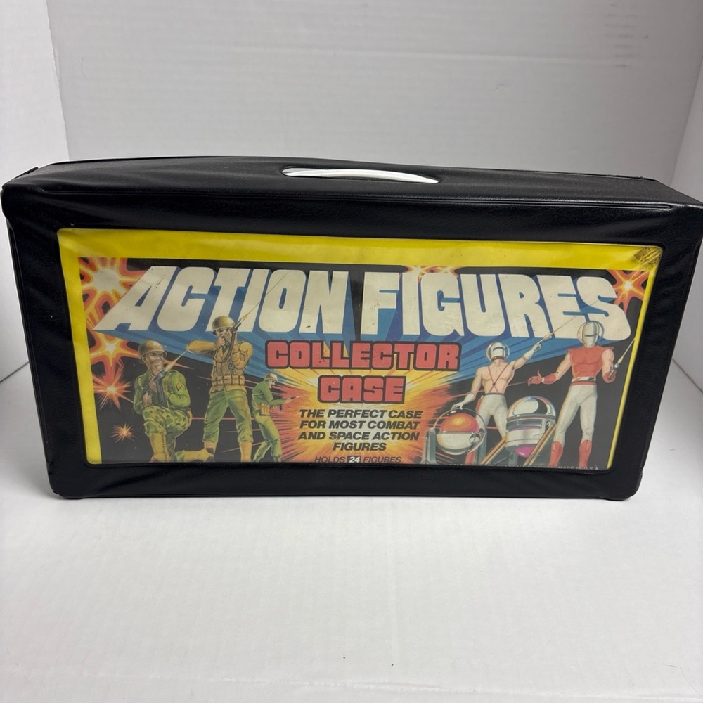 Vintage Tara Toy Corp Action Figure Collector Case Plastic Holds 24 USA #2
